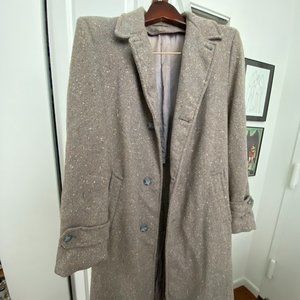Single-Breasted Tweed Coat